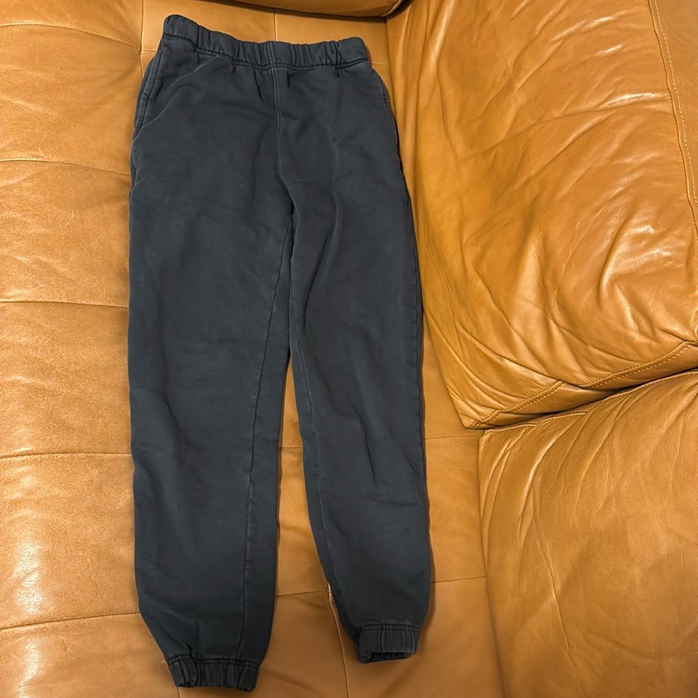 MATE the Label Organic Fleece Relaxed Pocket Sweatpant, size XS in midnight